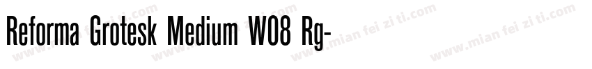 Reforma Grotesk Medium W08 Rg字体转换